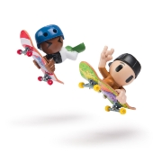 Imagine TECH DECH SK8 CREW PACHET 2 SETURI PLACA SI FIGURINA 9.6CM SAPCA NEAGRA SI CASCA ALBASTRA