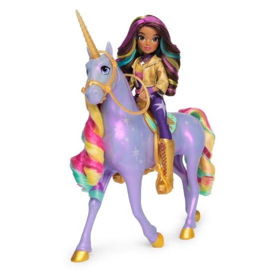Imagine UNICORN ACADEMY SET SOPHIA SI WILDSTAR LUMINA DE CURCUBEU