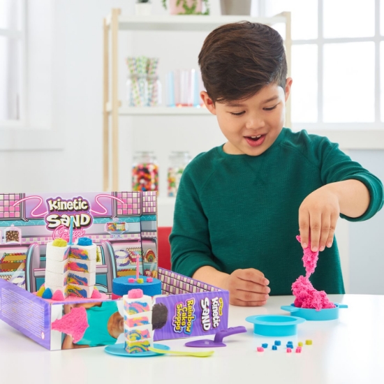Imagine Kinetic Sand Set Nisip Cofetăria Curcubeu
