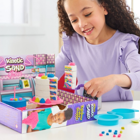 Imagine Kinetic Sand Set Nisip Cofetăria Curcubeu