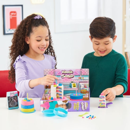 Imagine Kinetic Sand Set Nisip Cofetăria Curcubeu
