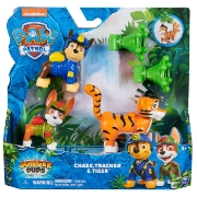 Imagine PATRULA CATELUSILOR JUNGLE PUPS SET 3 FIGURINE CHASE TRACKER SI TIGRUL