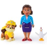 Imagine PATRULA CATELUSILOR SET FIGURINE EROI DE SALVARE RUBBLE SI MAYOR GOODWAY