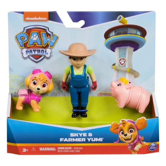 Imagine PATRULA CATELUSILOR SET FIGURINE EROI DE SALVARE SKYE SI FARMER YUMI