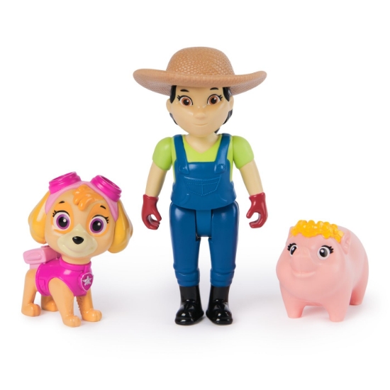 Imagine PATRULA CATELUSILOR SET FIGURINE EROI DE SALVARE SKYE SI FARMER YUMI