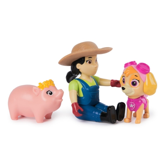 Imagine PATRULA CATELUSILOR SET FIGURINE EROI DE SALVARE SKYE SI FARMER YUMI