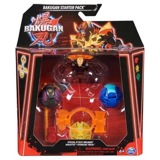 Imagine BAKUGAN STARTER PACK BRUISER MANTID TITANIUM TROX