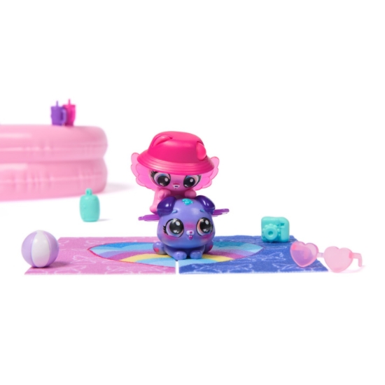 Imagine HATCHIMALS ALIVE NEON RAINBOW SET PETRECERE LA PISCINA