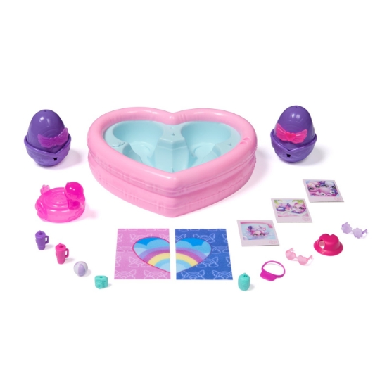 Imagine HATCHIMALS ALIVE NEON RAINBOW SET PETRECERE LA PISCINA