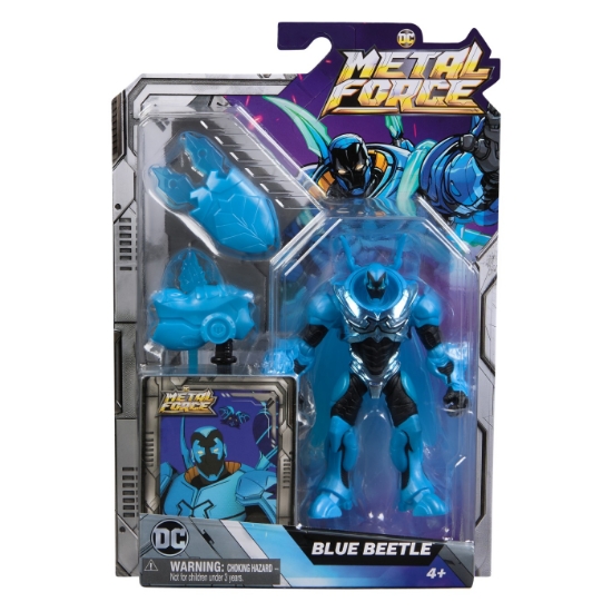Imagine BATMAN DC EROII METAL FORCE FIGURINA BLUE BEETLE 10CM