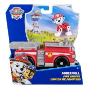 Imagine PATRULA CATELUSILOR SET VEHICUL DE BAZA MASINA DE POMPIERI SI FIGURINA MARSHALL