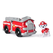 Imagine PATRULA CATELUSILOR SET VEHICUL DE BAZA MASINA DE POMPIERI SI FIGURINA MARSHALL