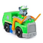 Imagine PATRULA CATELUSILOR SET VEHICUL DE BAZA CAMIONUL DE RECICLARE  SI FIGURINA ROCKY