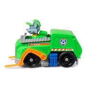 Imagine PATRULA CATELUSILOR SET VEHICUL DE BAZA CAMIONUL DE RECICLARE  SI FIGURINA ROCKY