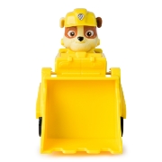 Imagine PATRULA CATELUSILOR SET VEHICUL DE BAZA BULDOZER SI FIGURINA RUBBLE