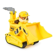 Imagine PATRULA CATELUSILOR SET VEHICUL DE BAZA BULDOZER SI FIGURINA RUBBLE