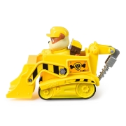 Imagine PATRULA CATELUSILOR SET VEHICUL DE BAZA BULDOZER SI FIGURINA RUBBLE