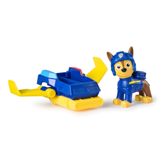 Imagine Patrula Căţeluşilor Action Pups set vehicul de salvare hoverboard și figurină Chase 5 cm