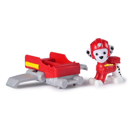 Imagine Patrula Căţeluşilor Action Pups set vehicul de salvare hoverboard și figurină Marshall 5 cm
