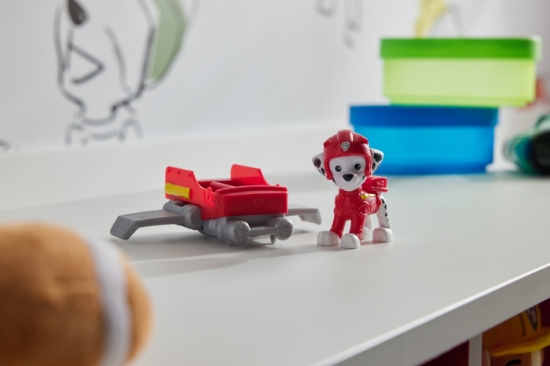Imagine Patrula Căţeluşilor Action Pups set vehicul de salvare hoverboard și figurină Marshall 5 cm