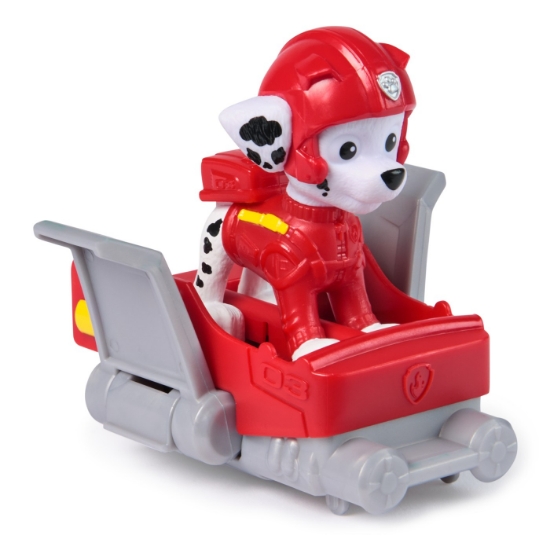 Imagine Patrula Căţeluşilor Action Pups set vehicul de salvare hoverboard și figurină Marshall 5 cm