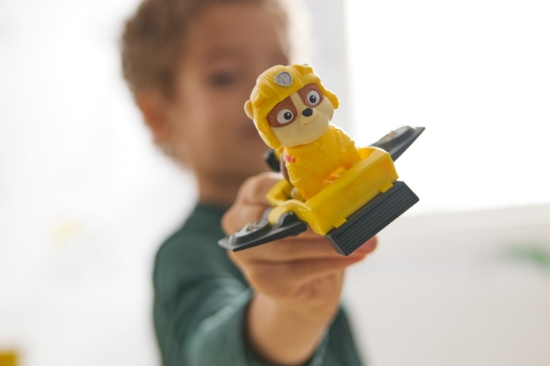 Imagine Patrula Căţeluşilor Action Pups set vehicul de salvare hoverboard și figurină Rubble 5 cm