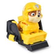Imagine PATRULA CATELUSILOR ACTION PUPS SET VEHICUL DE SALVARE HOVERBOARD SI FIGURINA RUBBLE 5 CM