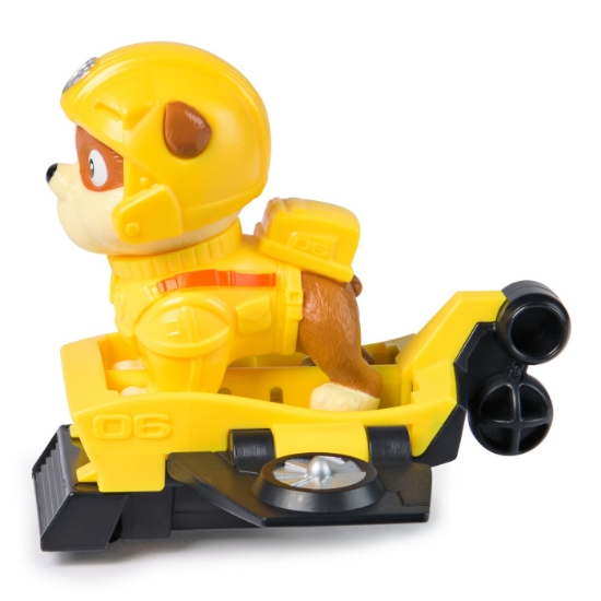 Imagine Patrula Căţeluşilor Action Pups set vehicul de salvare hoverboard și figurină Rubble 5 cm