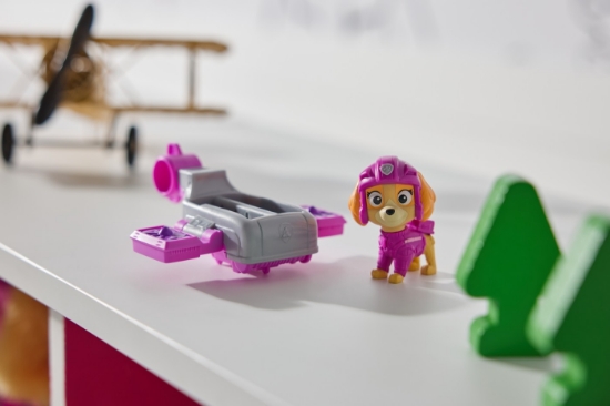Imagine Patrula Căţeluşilor Action Pups set vehicul de salvare hoverboard și figurină Skye 5 cm