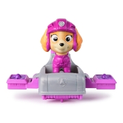 Imagine PATRULA CATELUSILOR ACTION PUPS SET VEHICUL DE SALVARE HOVERBOARD SI FIGURINA SKYE 5 CM