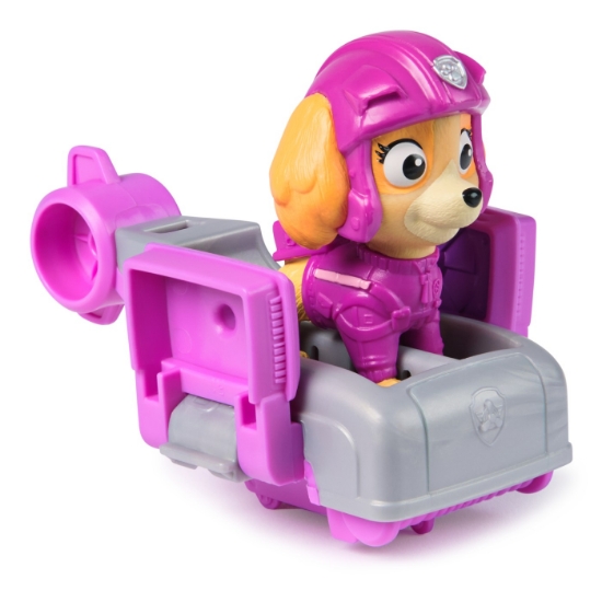 Imagine Patrula Căţeluşilor Action Pups set vehicul de salvare hoverboard și figurină Skye 5 cm