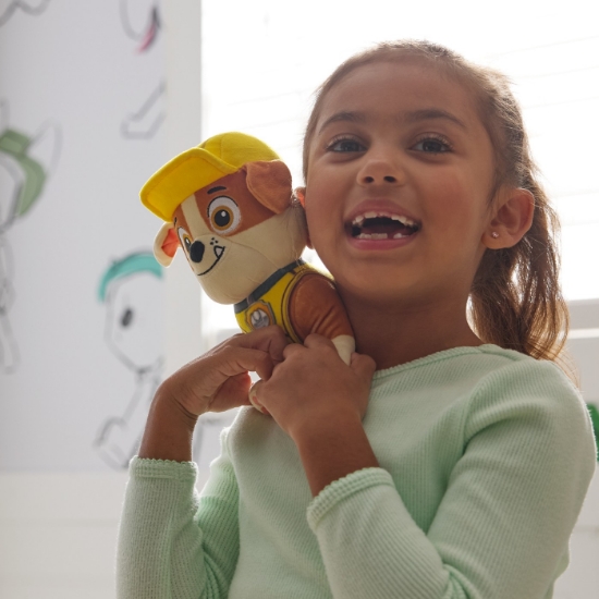 Imagine Patrula Cățelușilor jucărie de pluș Rubble 17cm