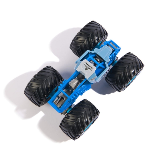 Imagine Monster Jam mașinuța metalică Megalodon albastru scara 1 la 64