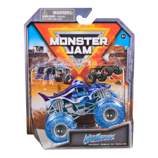 Imagine MONSTER JAM MASINUTA METALICA MEGALODON MOV SCARA 1 LA 64