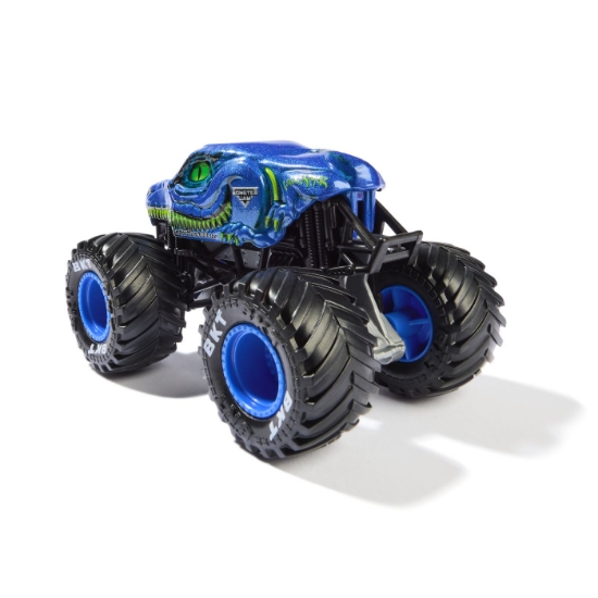Imagine Monster Jam mașinuță metalică Velociraptor scara 1 la 64