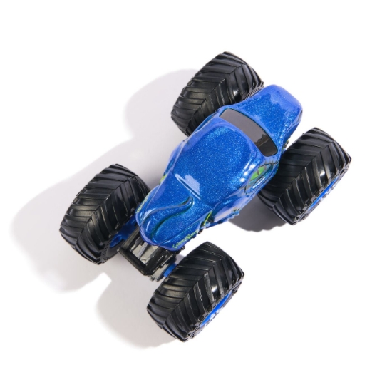 Imagine Monster Jam mașinuță metalică Velociraptor scara 1 la 64