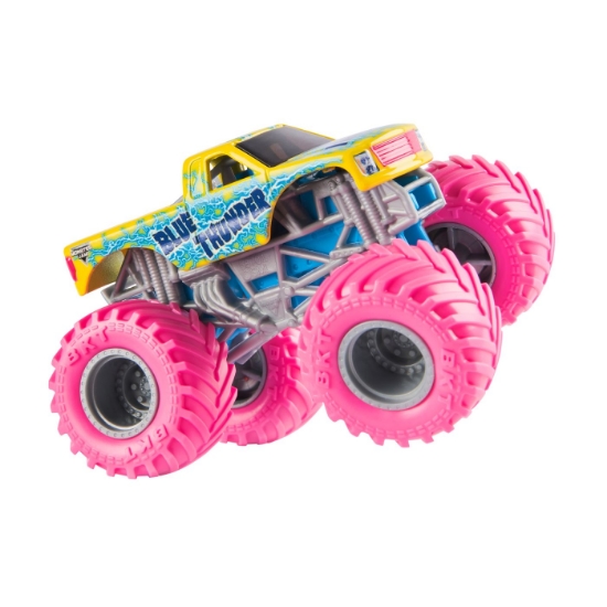 Imagine Monster Jam mașinuța metalică Blue Thunder scara 1 la 64