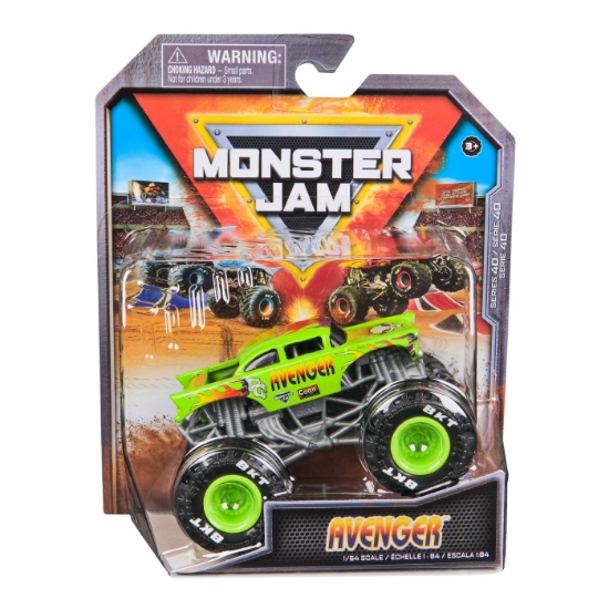 Imagine MONSTER JAM MASINUTA METALICA AVENGER SCARA 1 LA 64