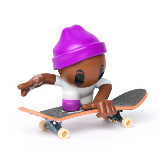 Imagine Tech Dech SK8 Crew Pachet placă și figurină 9.6 cm șapcă mov