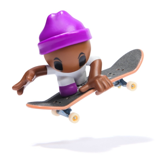 Imagine Tech Dech SK8 Crew Pachet placă și figurină 9.6 cm șapcă mov