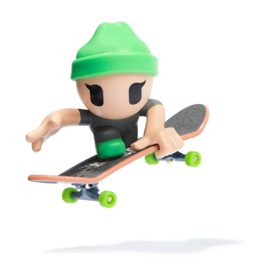 Imagine Tech Dech SK8 Crew Pachet placă și figurină 9.6 cm șapcă verde