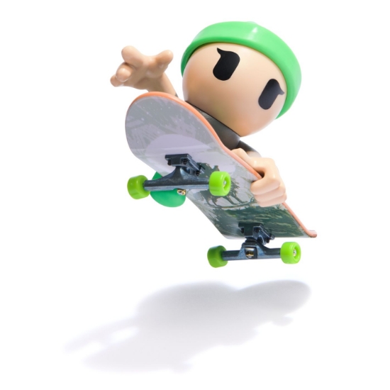 Imagine Tech Dech SK8 Crew Pachet placă și figurină 9.6 cm șapcă verde