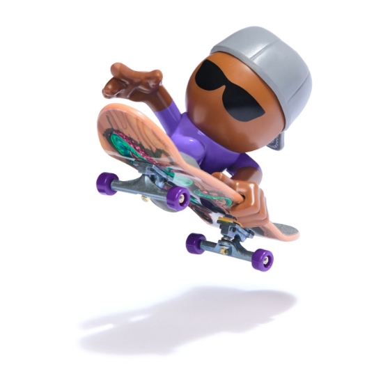 Imagine Tech Dech SK8 Crew Pachet placă și figurină 9.6 cm șapcă gri