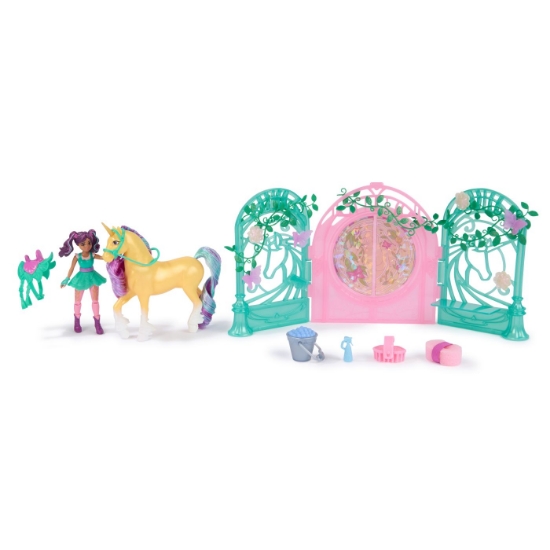 Imagine UNICORN ACADEMY SET PAPUSA AVA SI UNICORNUL LEAF CU ACCESORII