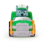 Imagine Patrula Căţeluşilor Pup Squad Racers vehicul cu figurina Rocky