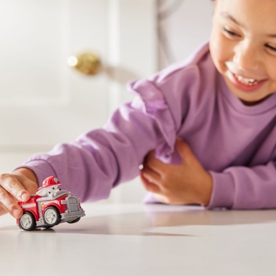 Imagine Patrula Căţeluşilor Pup Squad Racers vehicul cu figurina Marshall