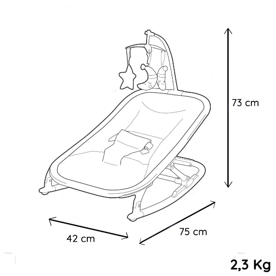 Imagine Balansoar Nania HUGO, Grey