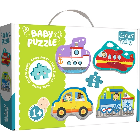 Imagine PUZZLE TREFL BABY CLASIC VEHICULE PENTRU TRANSPORT 8 PIESE