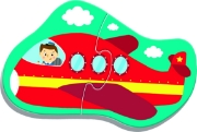 Imagine PUZZLE TREFL BABY CLASIC VEHICULE PENTRU TRANSPORT 8 PIESE