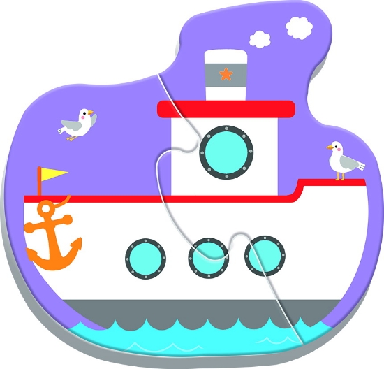 Imagine Puzzle Trefl Baby clasic vehicule pentru transport 8 piese